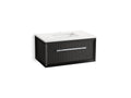 KOHLER K-CM33562-BD10-GWC Enivo 36" Wall-Hung Bathroom Vanity Cabinet With Sink And Quartz Top - Gloss Black
