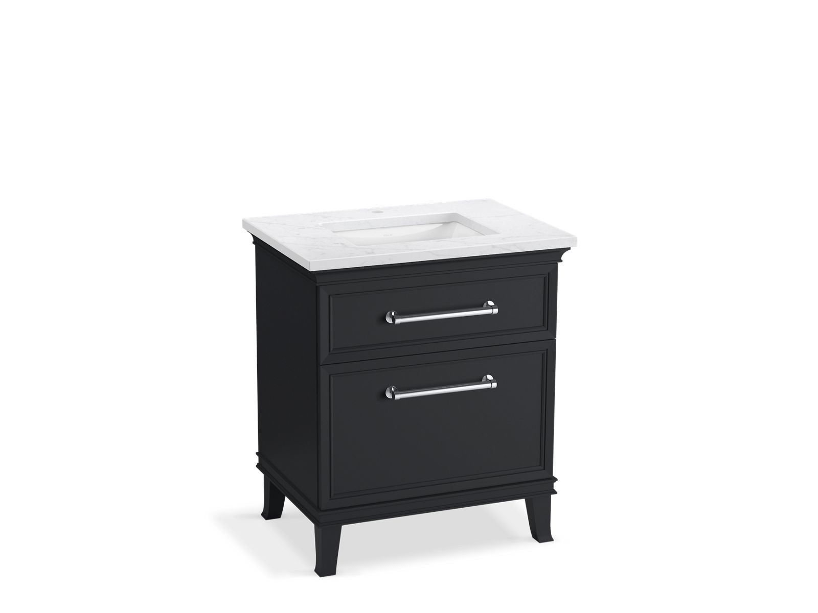 KOHLER K-CM29480-BD2-XTC 30" bathroom vanity cabinet with sink and quartz top  -  Slate Grey