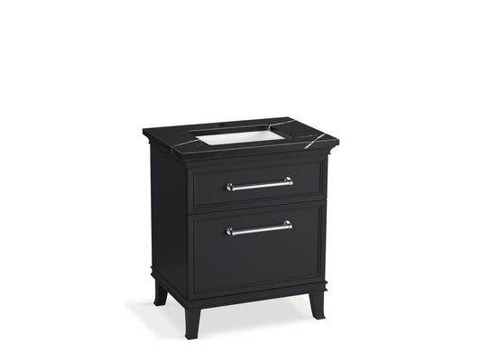 KOHLER K-CM29480-BD2-XEC 30" bathroom vanity cabinet with sink and quartz top  -  Slate Grey