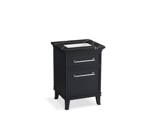 KOHLER K-CM29469-BD1-XEC 24" bathroom vanity cabinet with sink and quartz top  -  Slate Grey