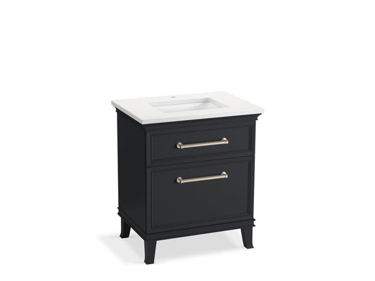 KOHLER K-CM29480-BD2-XWN 30" bathroom vanity cabinet with sink and quartz top  -  Slate Grey