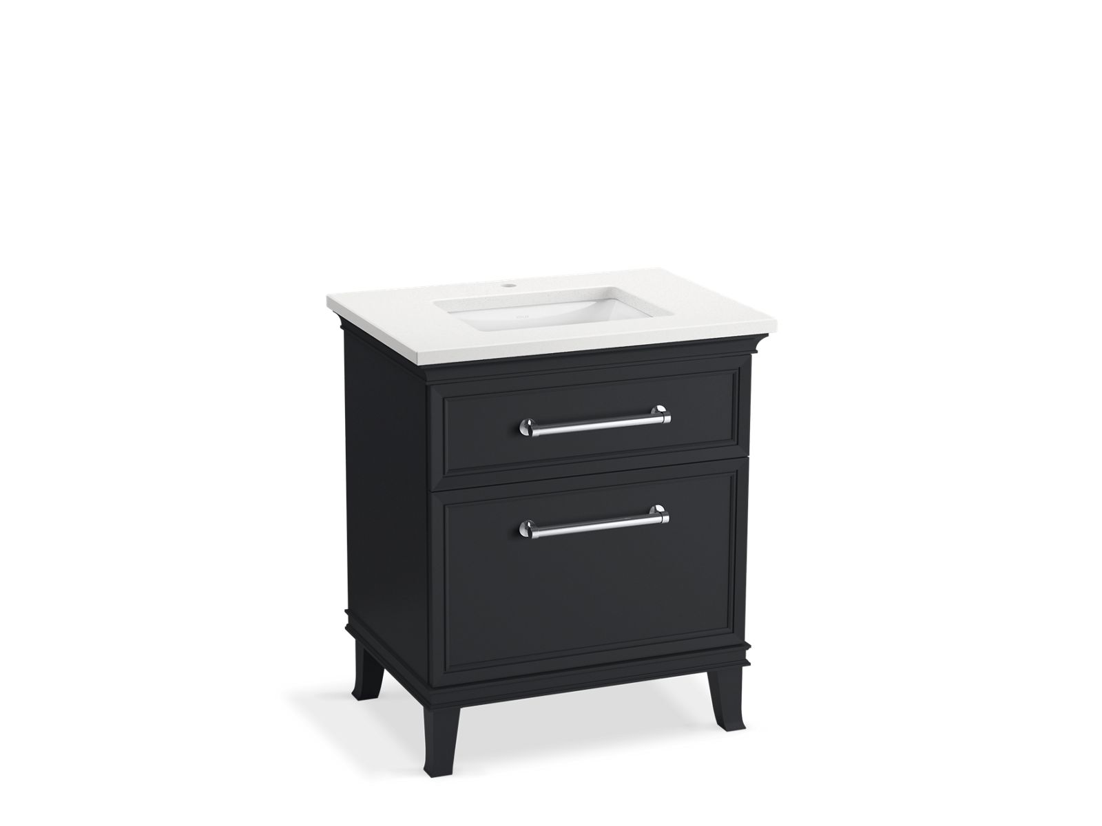 KOHLER K-CM29480-BD2-XWC 30" bathroom vanity cabinet with sink and quartz top  -  Slate Grey