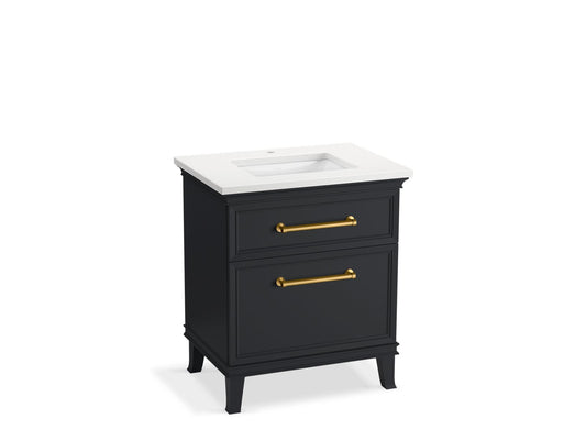 KOHLER K-CM29480-BD2-XWB 30" bathroom vanity cabinet with sink and quartz top  -  Slate Grey