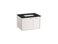 KOHLER K-CM99541-BD13-AE1 Jute 30" Wall-Hung Bathroom Vanity Cabinet With Sink And Quartz Top - Linen White