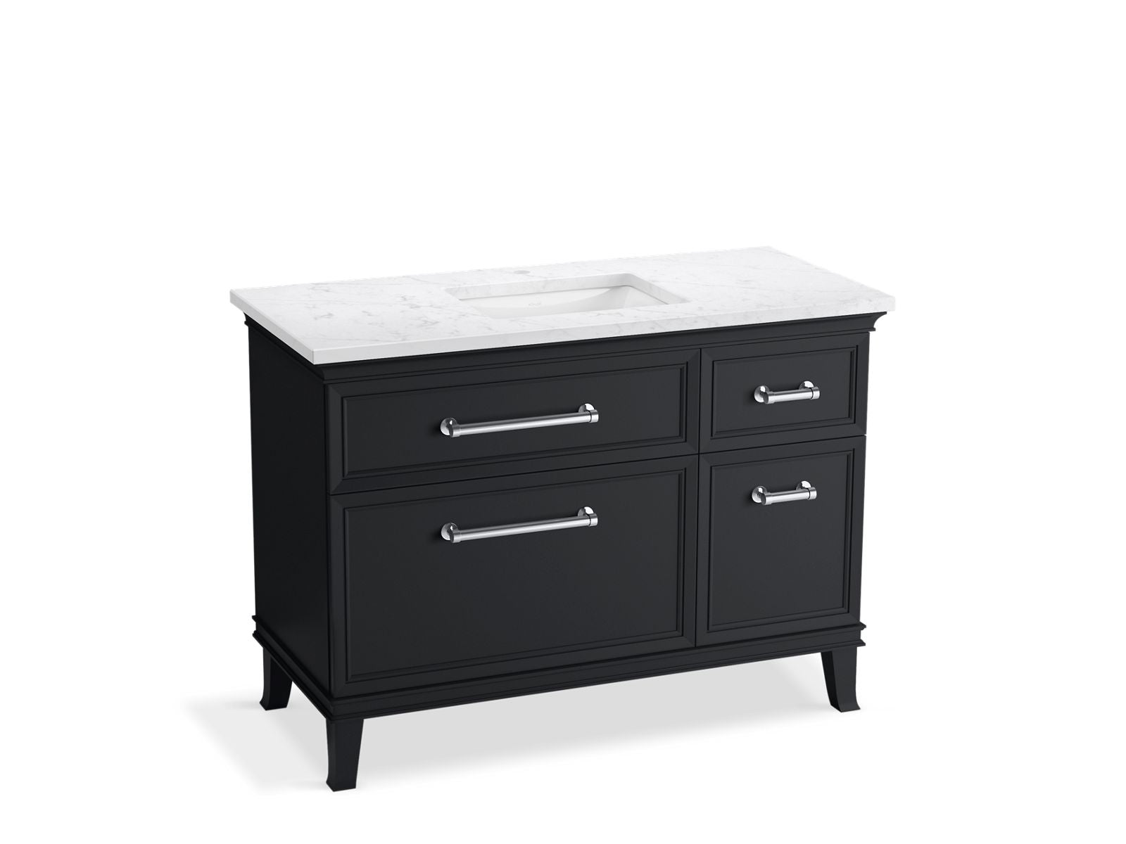 KOHLER K-CM29481-BD4-XTC 48" bathroom vanity cabinet with sink and quartz top  -  Slate Grey
