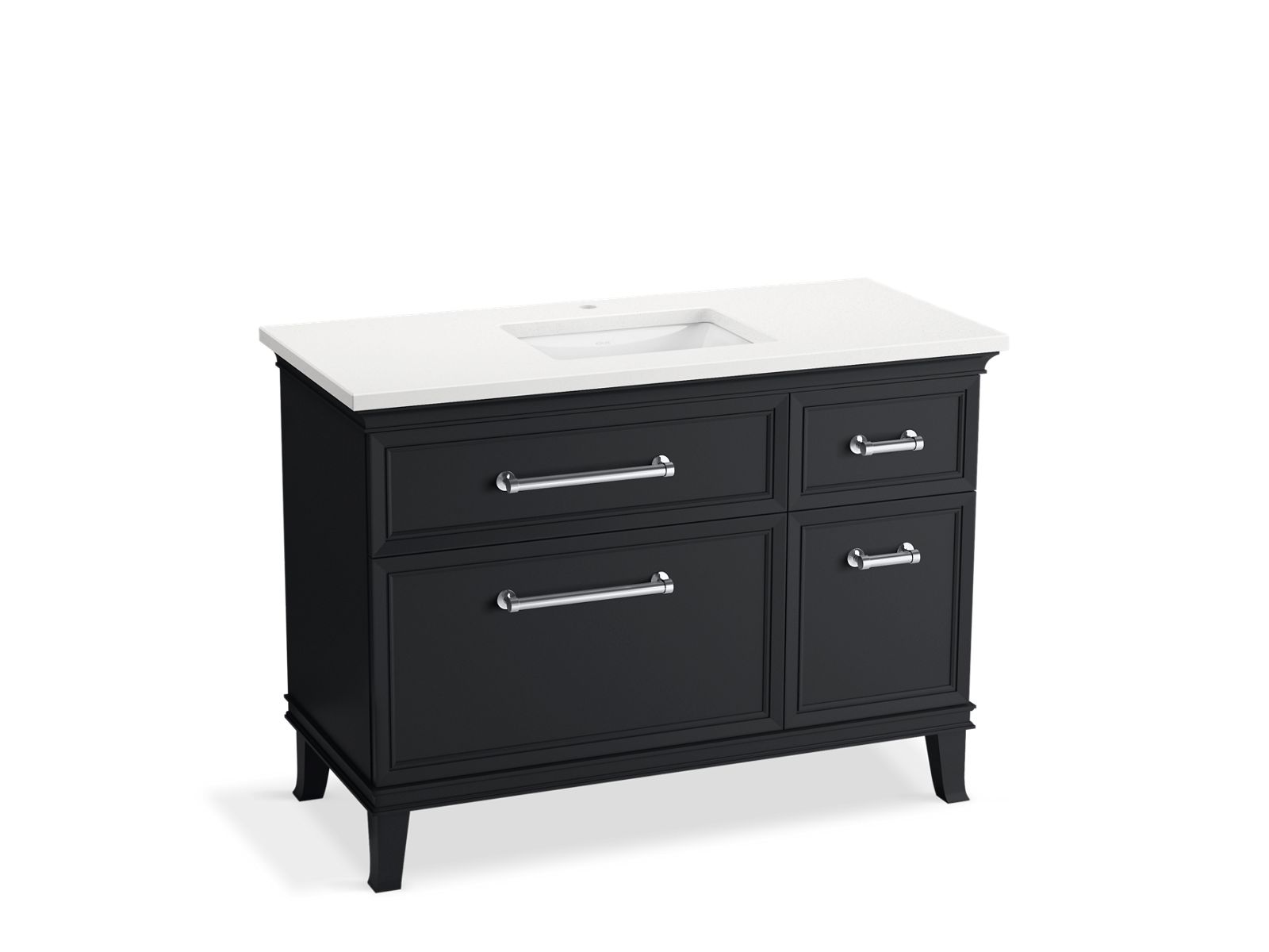 KOHLER K-CM29481-BD4-XWC 48" bathroom vanity cabinet with sink and quartz top  -  Slate Grey