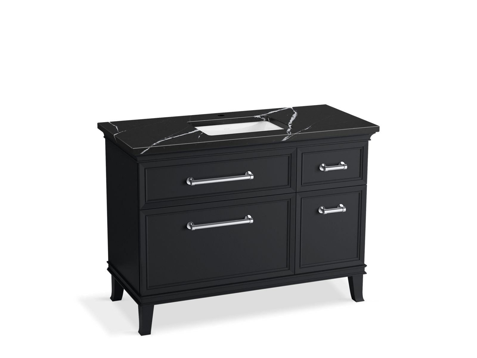 KOHLER K-CM29481-BD4-XEC 48" bathroom vanity cabinet with sink and quartz top  -  Slate Grey
