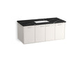 KOHLER K-CM99544-BD15-AE1 Jute 48" Wall-Hung Bathroom Vanity Cabinet With Sink And Quartz Top - Linen White