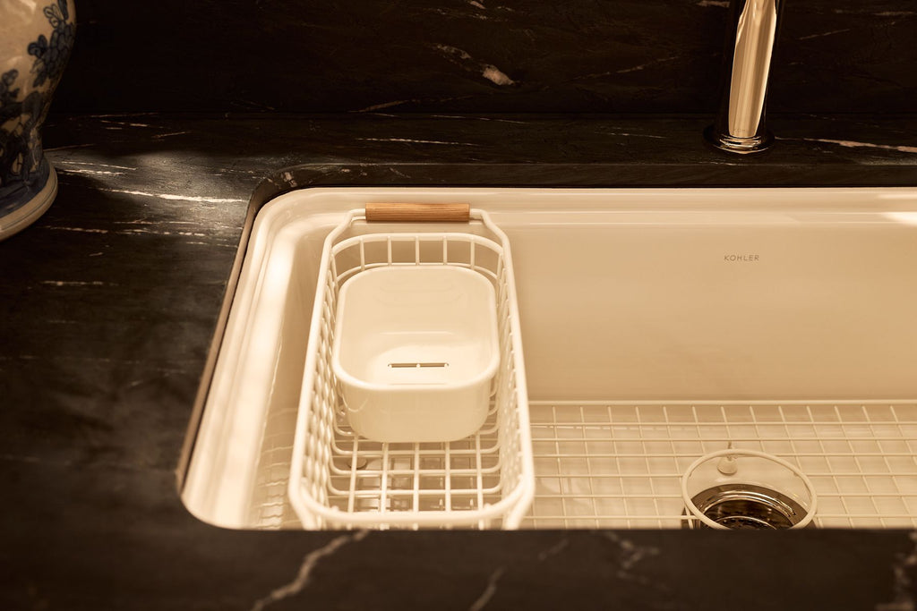 KOHLER K-36254-PC-NY Audrine By Studio Mcgee 33" Undermount Single-Bowl Workstation Kitchen Sink - Dune
