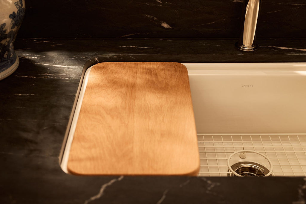 KOHLER K-36254-PC-NY Audrine By Studio Mcgee 33" Undermount Single-Bowl Workstation Kitchen Sink - Dune