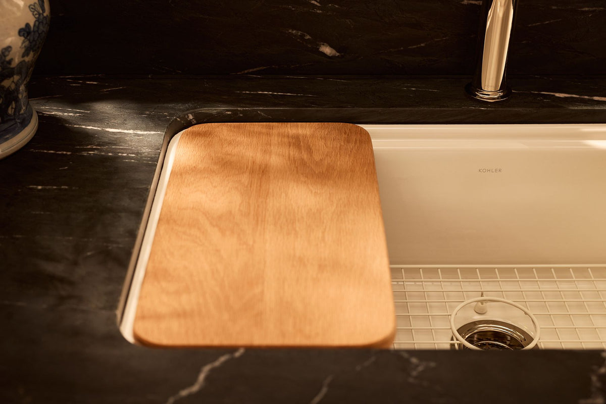 KOHLER K-36254-PC-NY Audrine By Studio Mcgee 33" Undermount Single-Bowl Workstation Kitchen Sink - Dune