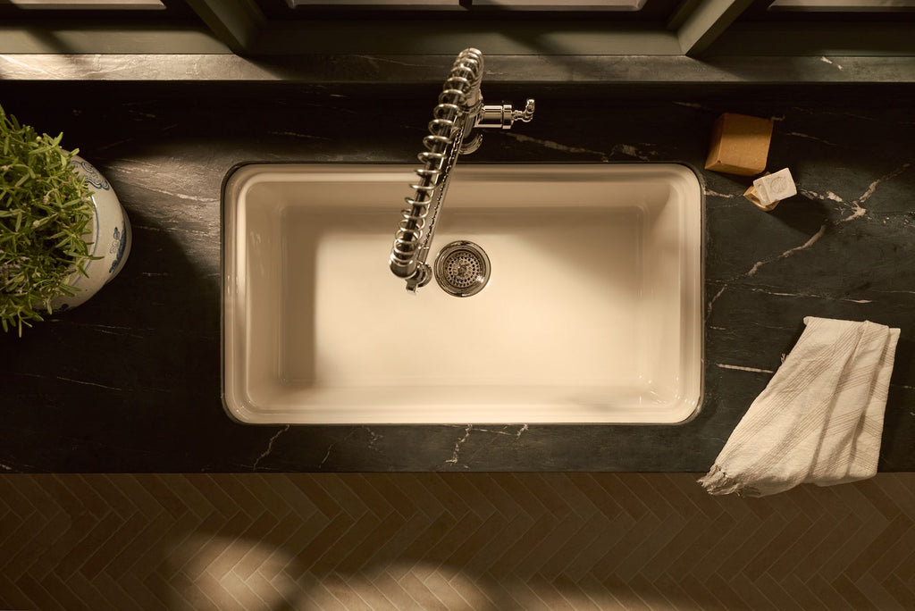KOHLER K-36254-NY Audrine By Studio Mcgee 33" Undermount Single-Bowl Kitchen Sink - Dune