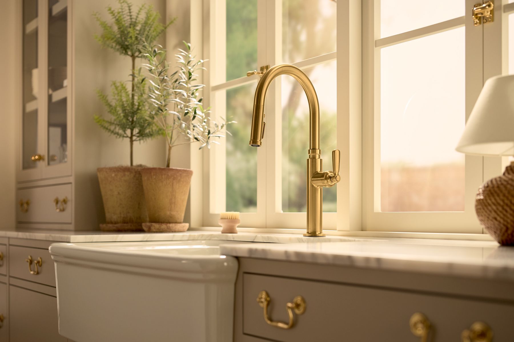 KOHLER K-36251-0 Audrine By Studio Mcgee 32-1/2" Undermount Single-Bowl Farmhouse Kitchen Sink - White