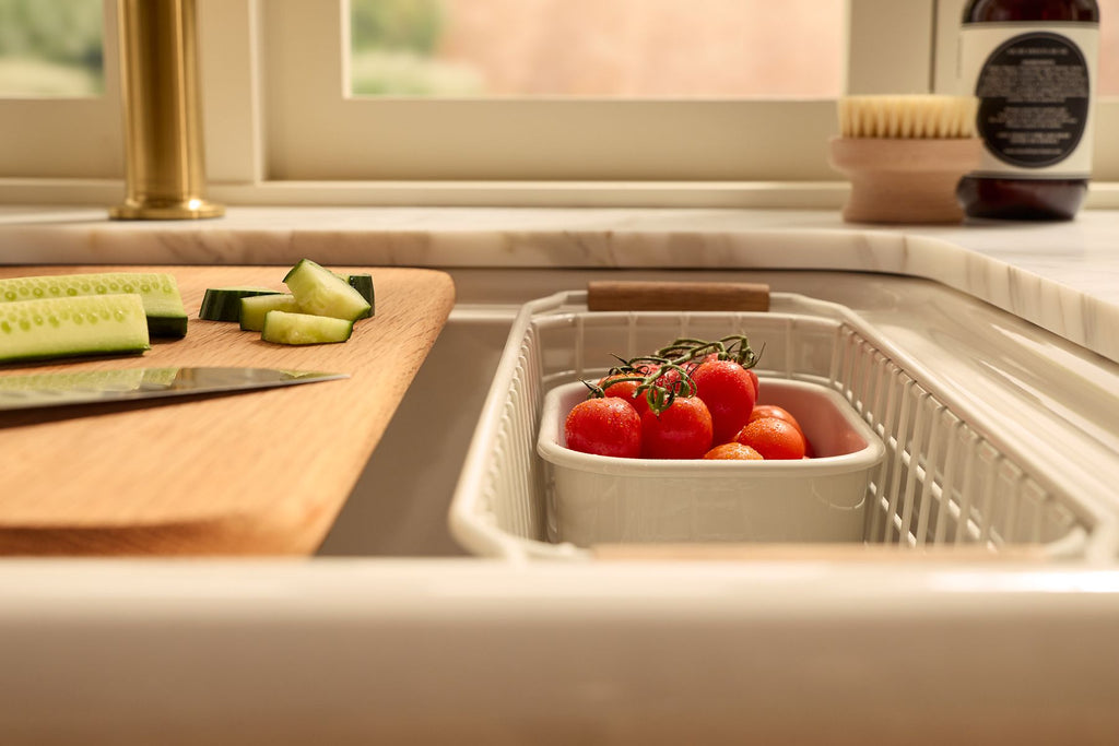 KOHLER K-36250-PC-0 Audrine By Studio Mcgee 35-1/2" Undermount Single-Bowl Farmhouse Workstation Kitchen Sink - White