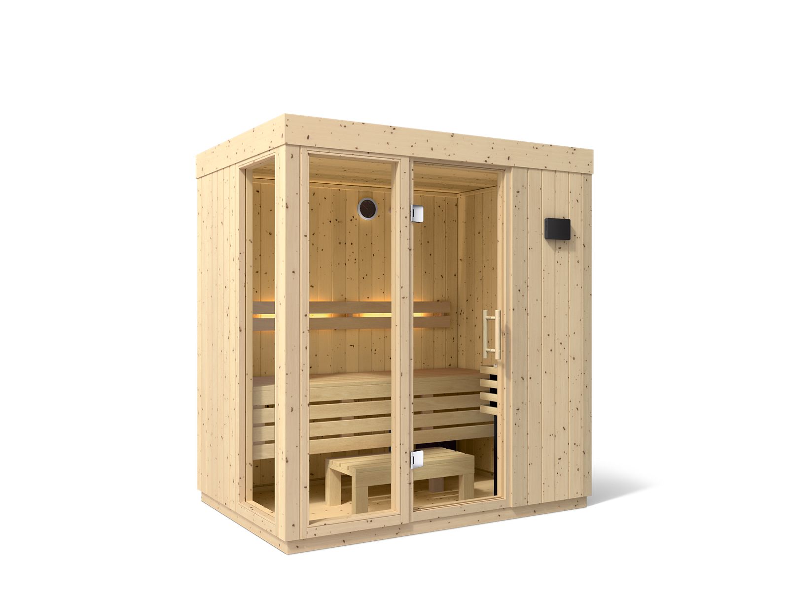 KOHLER K-38441-1FNC-SPS Three-person Indoor Sauna With Floor  -  Scandinavian Spruce