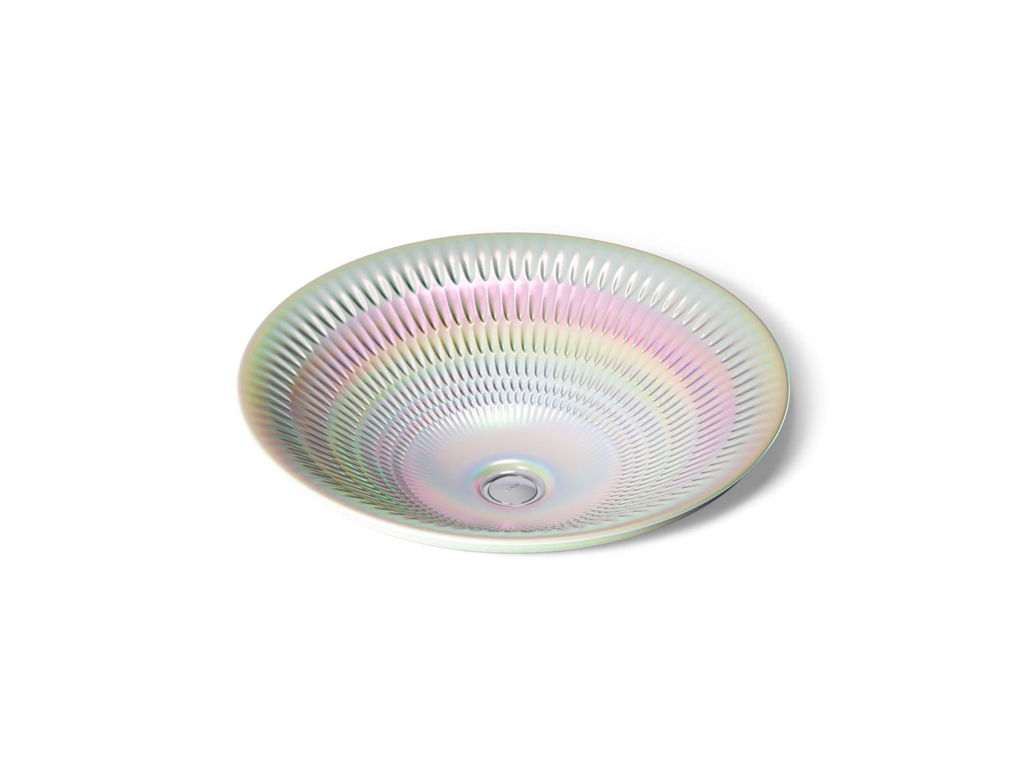 KOHLER Derring Carillon 17-3/4" round drop-in bathroom sink, no overflow in Pearlized - K-17890-RL-PRL