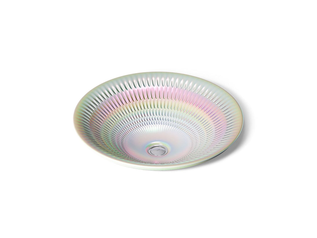KOHLER K-17890-RL-PRL Derring Carillon 17-3/4" Round Drop-In Bathroom Sink, No Overflow - Pearlized