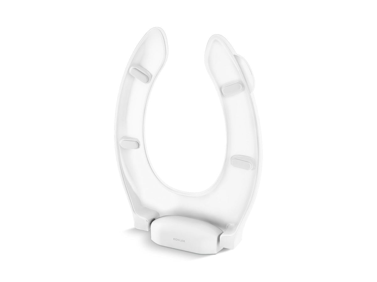 KOHLER K-39058-A-0 Cleana Rebound Commercial elongated toilet seat with antimicrobial agent - White