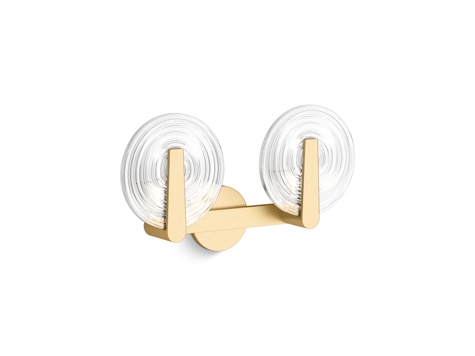 KOHLER K-38397-SC02S-2GL Hint Two-Light Sconce - Brushed Moderne Brass