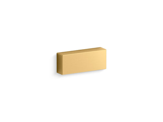 KOHLER Brazn Left-hand trip lever in Vibrant Brushed Moderne Brass - K-39524-L-2MB