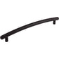 TOP KNOBS TK170BLK Curved 12" Center to Center Appliance Pull - Flat Black