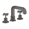AXOR 39436341 Citterio 3-Hole Roman Tub Set Trim- Cross Handles - Brushed Black Chrome