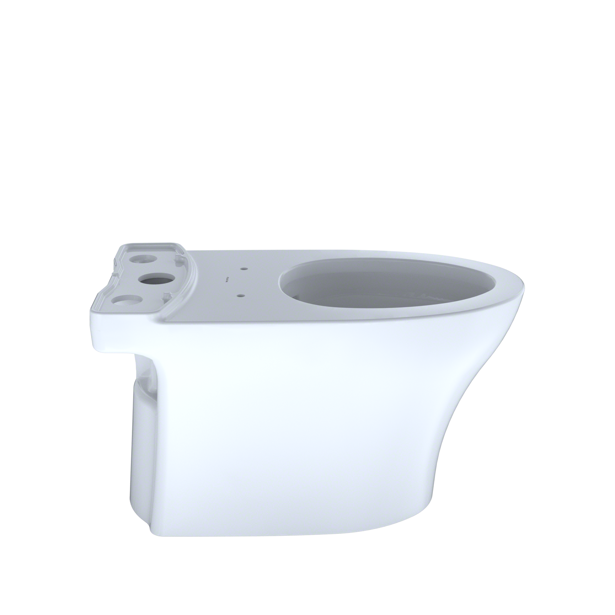TOTO CT446CEFGN#01 Aquia Iv Elongated Universal Height Skirted Toilet Bowl With Cefiontect - Cotton White