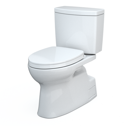 TOTO MS474124CUFG#01 Vespin Ii 1G Two-Piece Elongated 1.0 Gpf Universal Height Toilet With Cefiontect And Ss124 Softclose Seat - Cotton White
