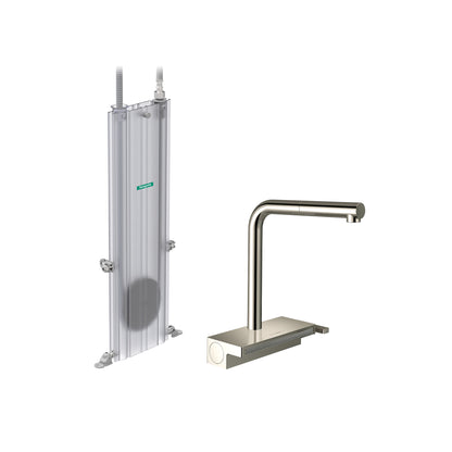 HANSGROHE 73830831 Aquno Select Kitchen Faucet, 2-Spray Pull-Out with sBox, 1.75 GPM - Polished Nickel