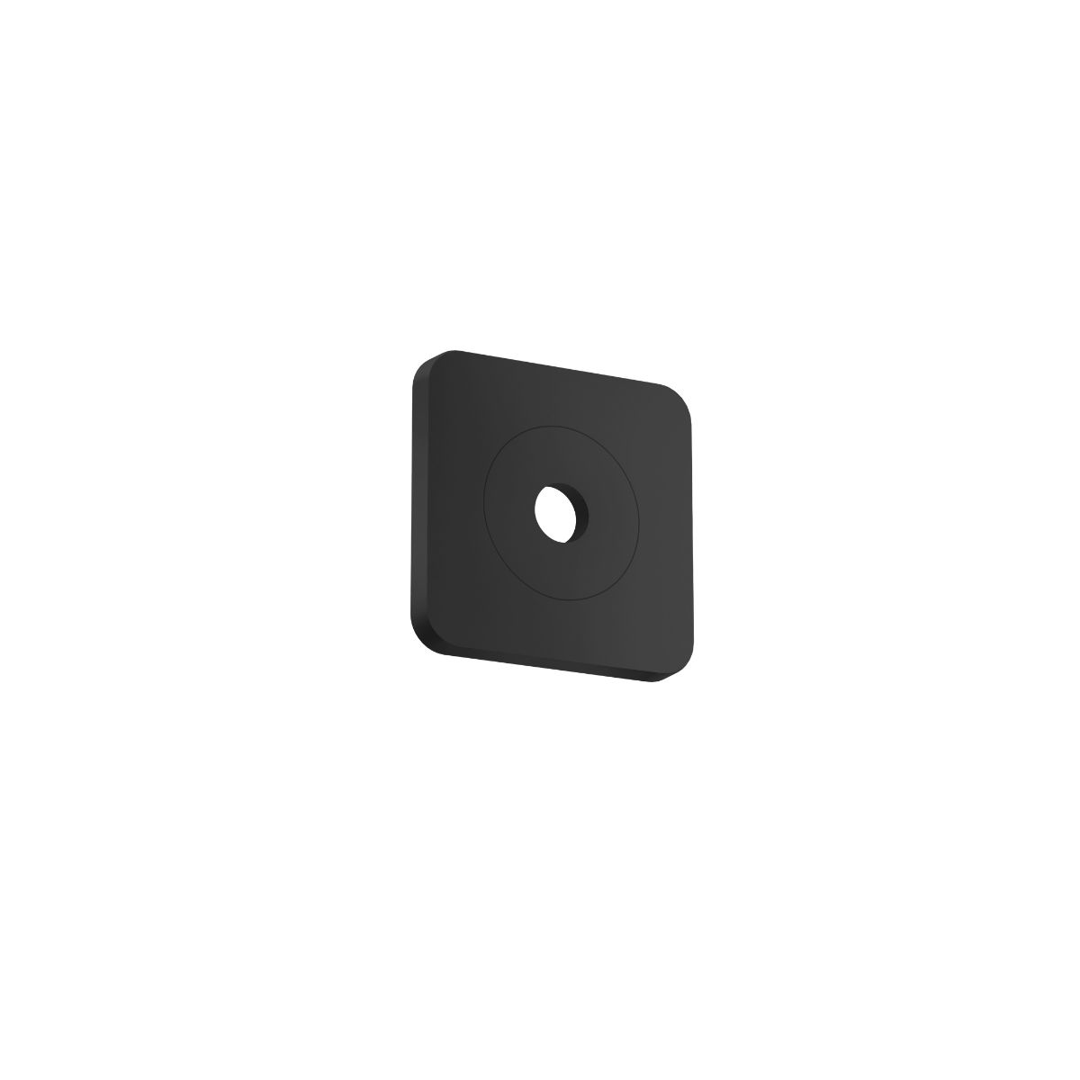 AXOR Citterio C Wall Plate SoftSquare 5" x 5" in Matte Black