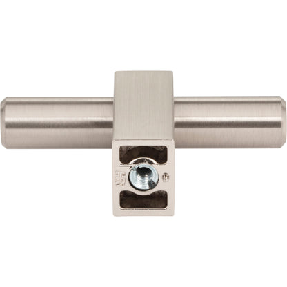 JEFFREY ALEXANDER 478T-SN Larkin 1 2-3/8" Length Bar Knob - Satin Nickel