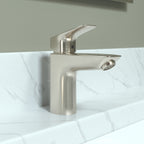 HANSGROHE 71100821 Logis Single-Hole Faucet 100 with Pop-Up Drain, 1.2 GPM - Brushed Nickel