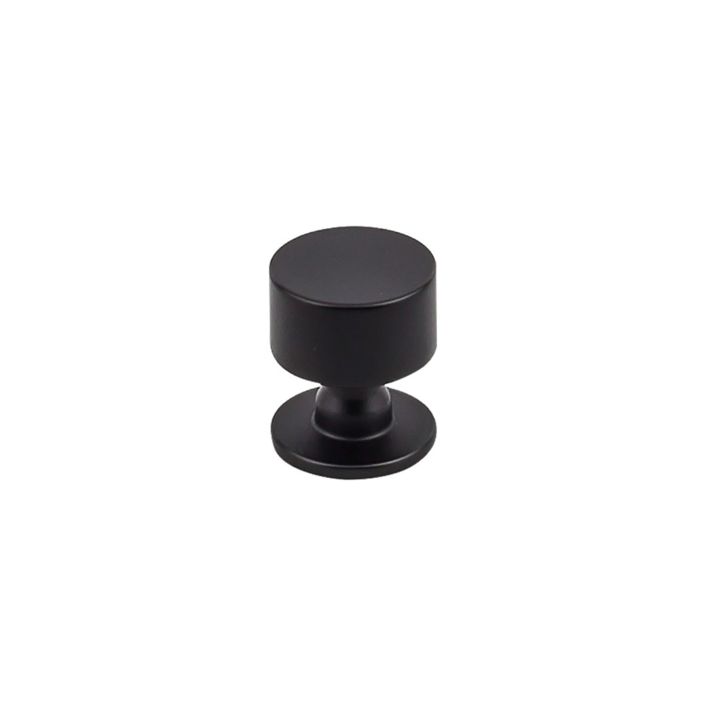 TOP KNOBS TK821BLK Lily 1 1/8" Diameter Round Knob - Flat Black