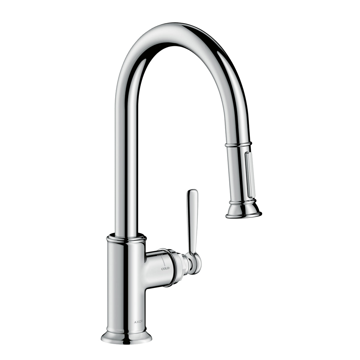 AXOR 16581001 Montreux HighArc Kitchen Faucet 2-Spray Pull-Down, 1.75 GPM - Chrome