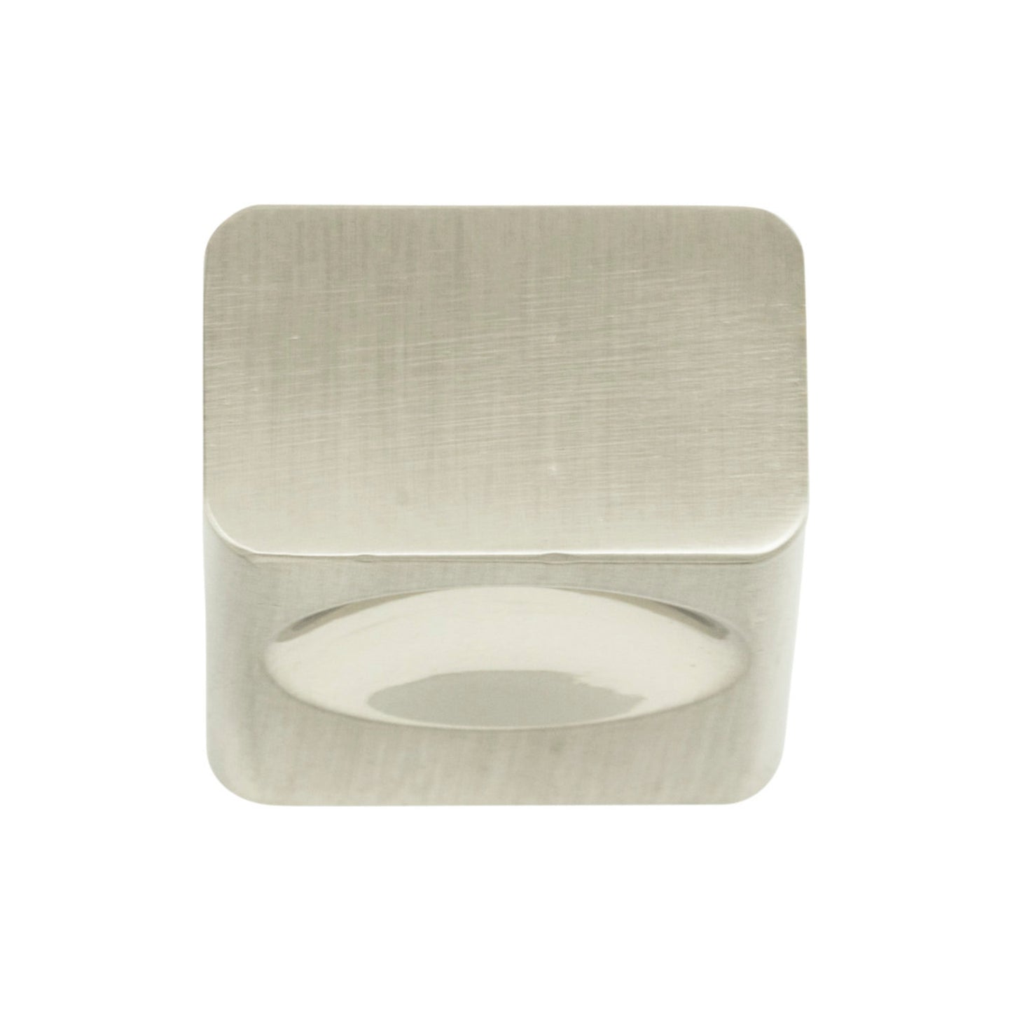 ATLAS 294-BRN Element 1" Length Rectangle Knob - Brushed Nickel