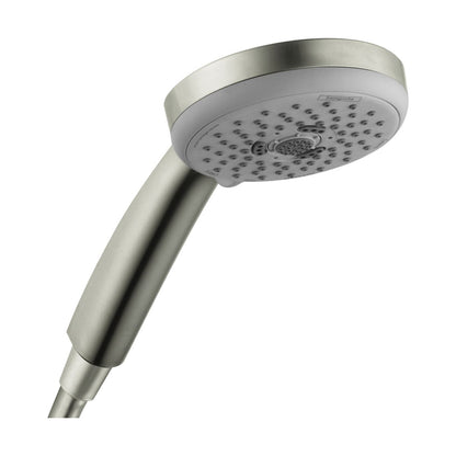 HANSGROHE 04073820 Croma 100 Handshower E 3-Jet, 2.5 GPM - Brushed Nickel