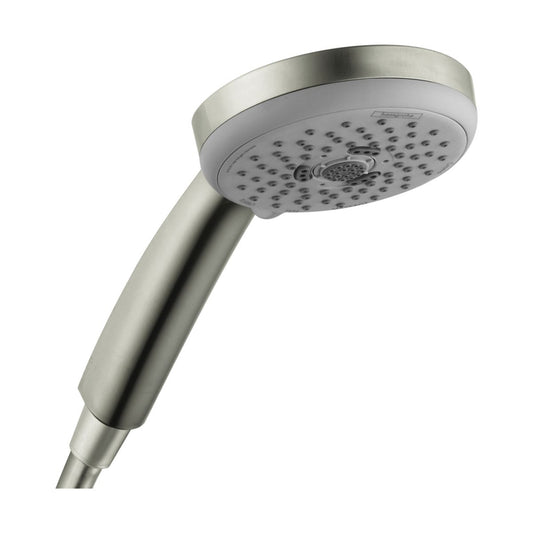 HANSGROHE 04073820 Croma 100 Handshower E 3-Jet, 2.5 GPM - Brushed Nickel
