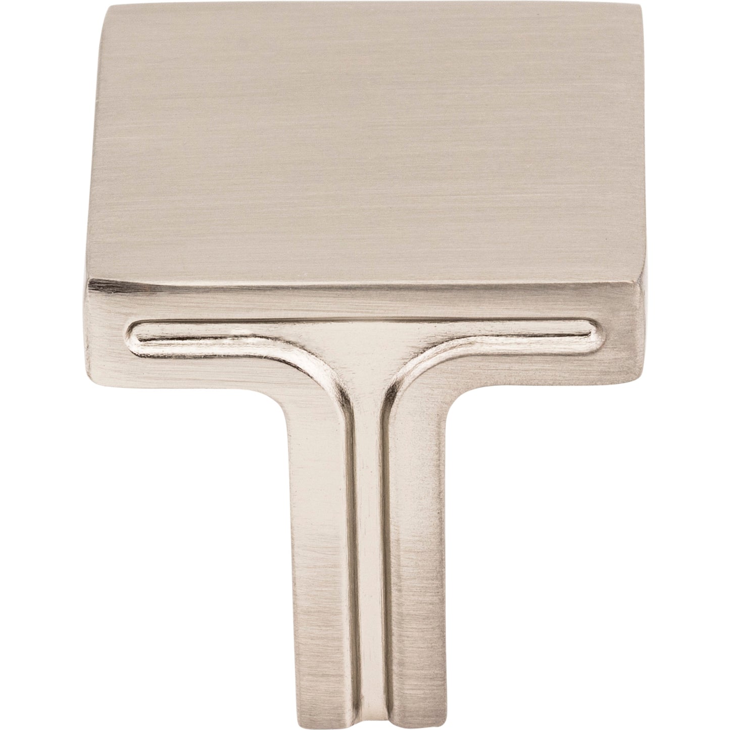 JEFFREY ALEXANDER 867L-SN Anwick 1-1/8" Length Square Knob - Satin Nickel