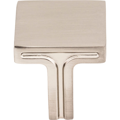 JEFFREY ALEXANDER 867L-SN Anwick 1-1/8" Length Square Knob - Satin Nickel