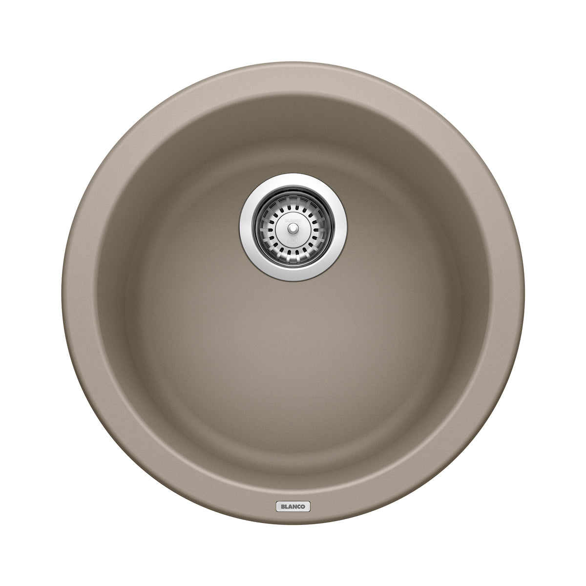 BLANCO 517699 Rondo Rondo SILGRANIT 18" Dual Mount Bar Sink - Truffle in Truffle