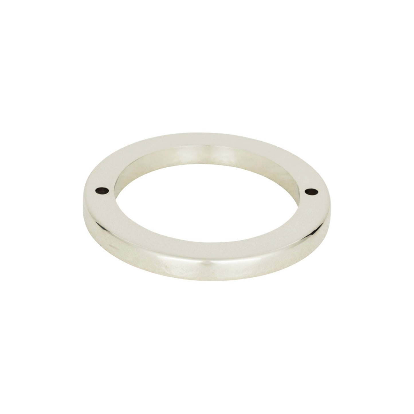 ATLAS 390-PN Tableau Round Pull Backplate , Polished Nickel