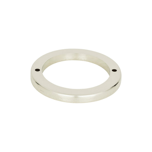 ATLAS 390-PN Tableau Round Pull Backplate , Polished Nickel