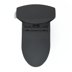 TOTO MS474124CEF#51 Vespin Ii Two-Piece Elongated 1.28 Gpf Universal Height Toilet With Ss124 Softclose Seat - Ebony