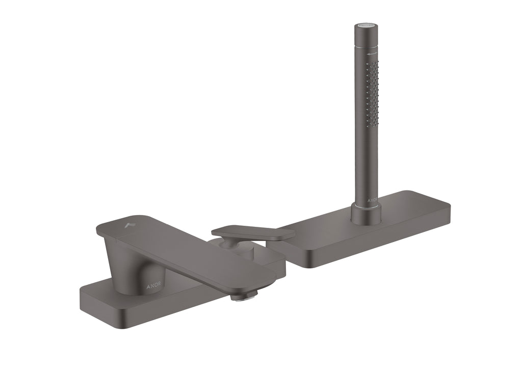 AXOR 49430341 Citterio C 3-Hole Roman Tub Set Trim with 1.75 GPM Handshower and Sbox - Brushed Black Chrome