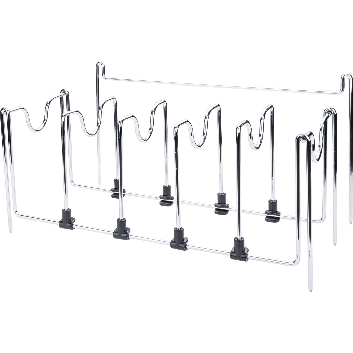 HARDWARE RESOURCES PEG-PO Pot Organizer Insert for Peg Board Drawer Insert - Polished Chrome