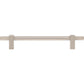 JEFFREY ALEXANDER 698-160SN Larkin Knurled Ends 160 mm Center-to-Center Bar Pull - Satin Nickel