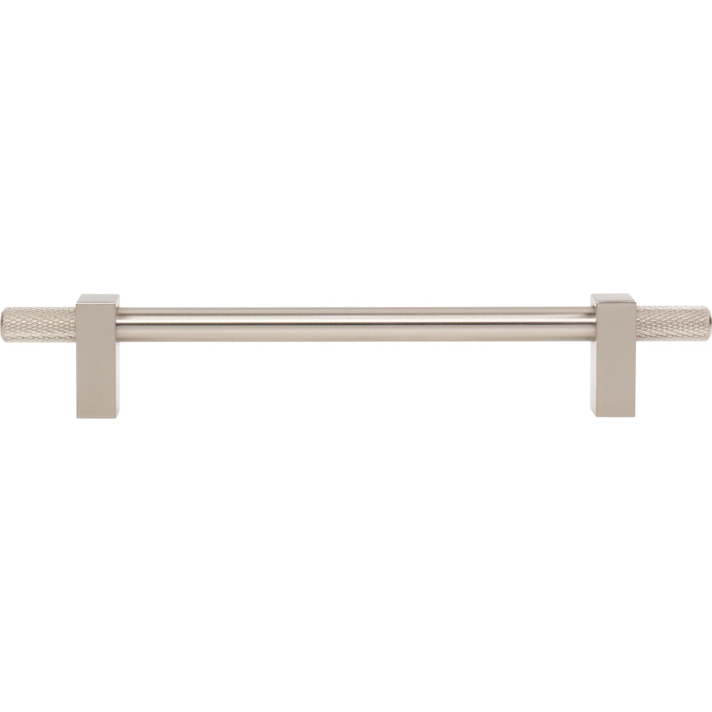 JEFFREY ALEXANDER 698-160SN Larkin Knurled Ends 160 mm Center-to-Center Bar Pull - Satin Nickel