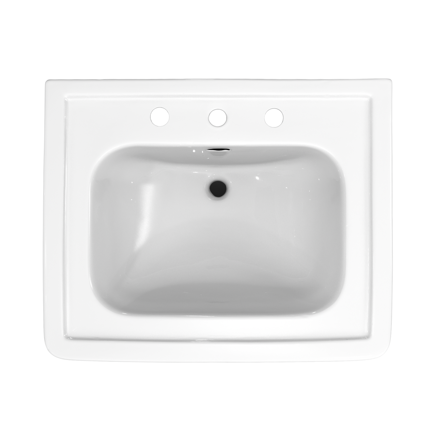 TOTO LPT530.8N#01 Promenade 27-1/2" x 22-1/4" Rectangular Pedestal Bathroom Sink for 8 inch Center Faucets , Cotton White