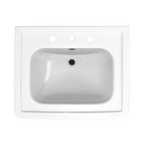 TOTO LPT530.8N#01 Promenade 27-1/2" X 22-1/4" Rectangular Pedestal Bathroom Sink For 8 Inch Center Faucets - Cotton White
