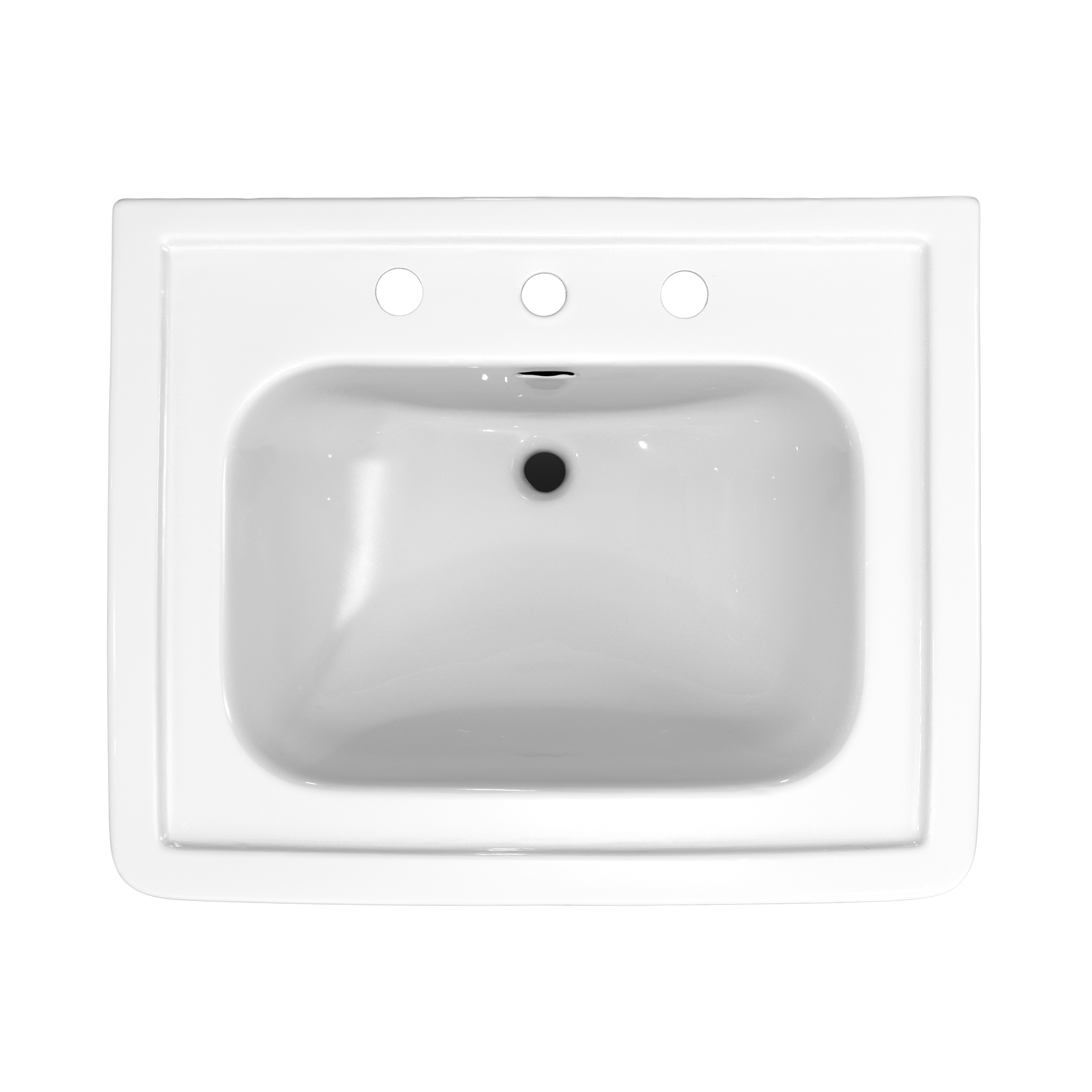 TOTO LPT530.8N#01 Promenade 27-1/2" X 22-1/4" Rectangular Pedestal Bathroom Sink For 8 Inch Center Faucets - Cotton White